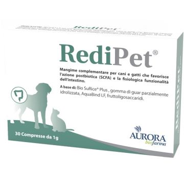 Redipet 30cpr | Funzionalità intestino cani/gatti | AURORA BIOFARMA