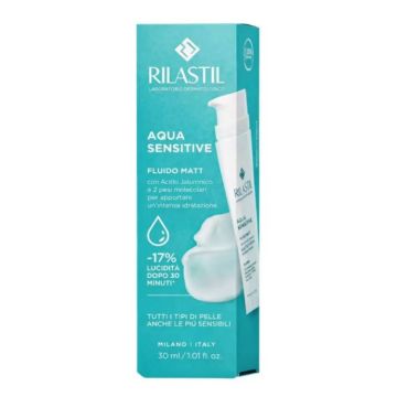Aqua Sensitive - Fluido Matt 30ml | Con acido ialuronico | RILASTIL