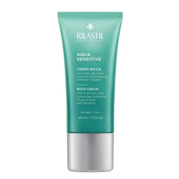 Aqua Sensitive - Crema Ricca 40ml | Idratante viso | RILASTIL
