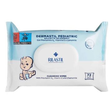 Dermastil Pediatric - Salviette Detergenti 72pz | Cambio Pannolino | RILASTIL
