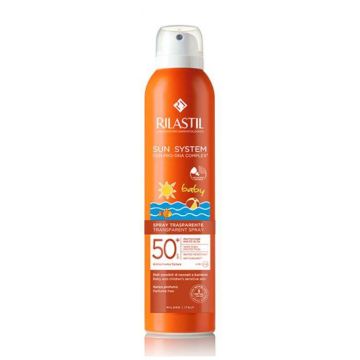 Sun System Baby - Spray  Solare Trasparent Spf50+ | Protezione molto alta 200ml | RILASTIL