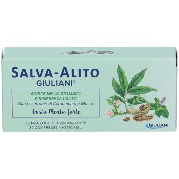 Salva Alito Menta Ft 30cpr | Compresse masticabili anti alitosi | GIULIANI