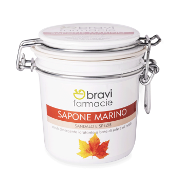 SAPONE MARINO Sandalo e Spezie 350 ml | Scrub corpo | BRAVI LAB