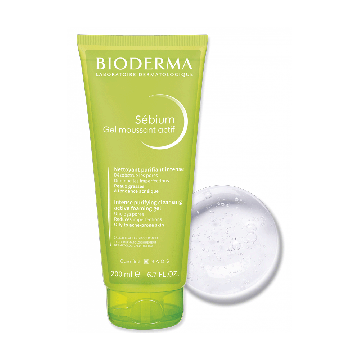 Sébium - Gel Moussant Actif 200ml | Gel detergente pelle grassa-mista | BIODERMA