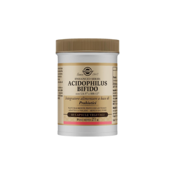 Acidophilus Bifido 60 cps | Integratore fermenti lattici | SOLGAR