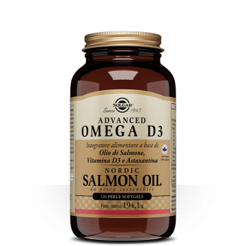 Advanced Omega D3 120 perle | Omega 3 + Vitamina D | SOLGAR