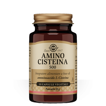 Amino Cisteina 500 30 cps veg | Integratore con L-cisteina | SOLGAR