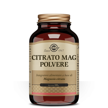 Citrato Mag Polvere 108g | Magnesio citrato | SOLGAR