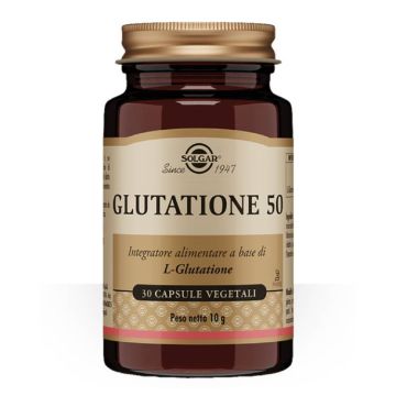Glutatione 50 30 cps vegetali | Integratore antiossidante | SOLGAR