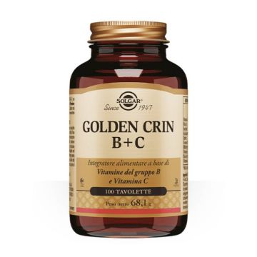 Golden Crin B + C 100 tav | Vitamine per capelli | SOLGAR