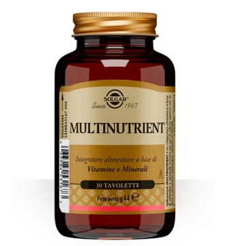 Multinutrient 30 tavolette | Vitamine e minerali in alta concentrazione | SOLGAR