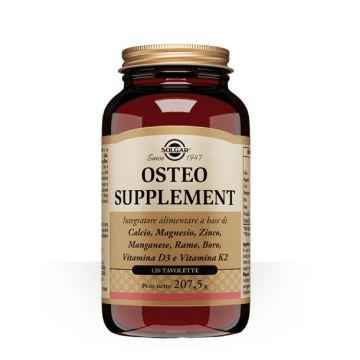 Osteo Supplement 120 tav| Integratore per ossa e denti sani | SOLGAR