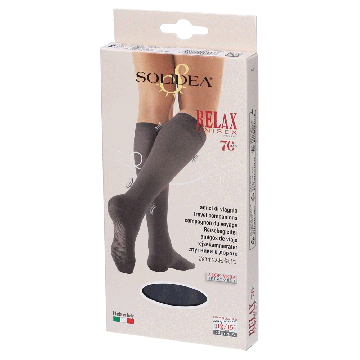 Relax Unisex - Gambaletto 70 Den 12/15mmHg | Punta chiusa - varie tg/colori | SOLIDEA