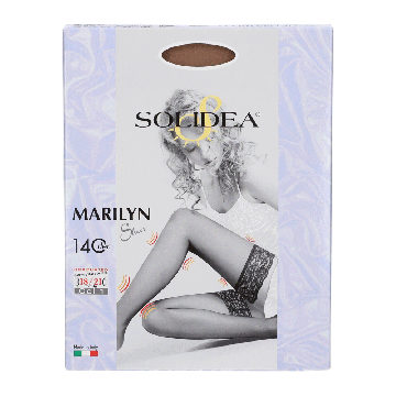 Marilyn - Calza 140 Den 18/21mmHg Sheer | Autoreggenti - varie tg/colori | SOLIDEA 
