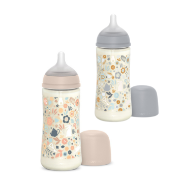 Wonder - Biberon in Poliammide 360ml | Tettarella Sil Sx Pro - Vari colori | SUAVINEX