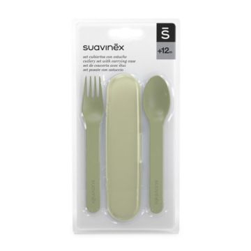 Set - Posate con astuccio| +12 mesi - Verde | SUAVINEX