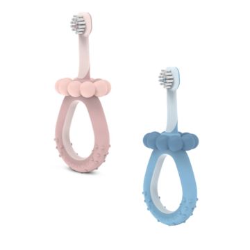 Spazzolino primi denti 0-2 anni | Rosa e azzurro | SUAVINEX