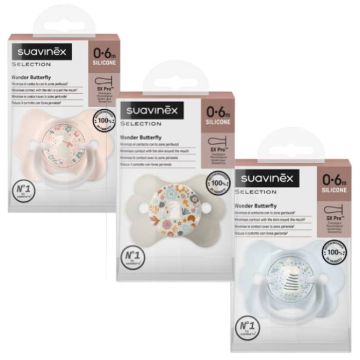 Wonder - Succhietto Butterfly 0-6 mesi | Silicone, vari colori | SUAVINEX