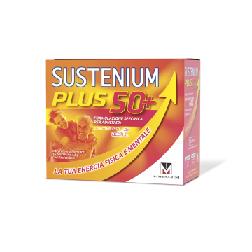 Sustenium Plus 50+ 16bustine | Integratore energizzante adulti over 50 | SUSTENIUM