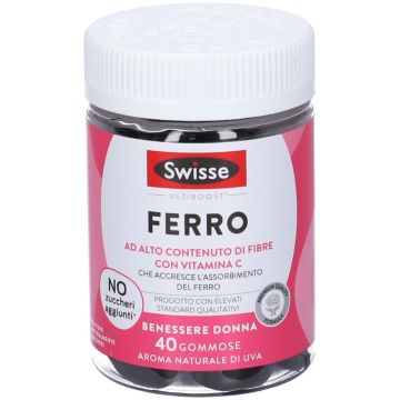 Ferro DONNA 40 Gommose | Ferro, fibre, vitamina C | SWISSE