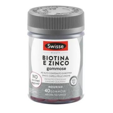 Biotina e Zinco 40 gommose | Ad alto contenuto di biotina | SWISSE