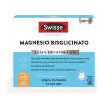 Magnesio Bisglicinato 30bust | Stanchezza fisica e mentale | SWISSE
