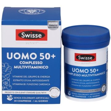 Multivitaminico UOMO 50+ 30 Cpr| Vitamine e sali minerali | SWISSE