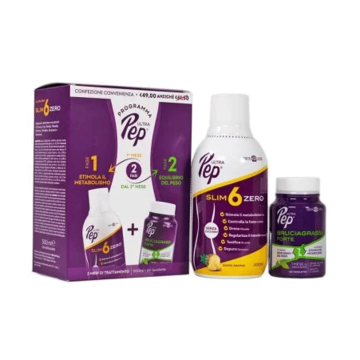 Ultra Pep Protocollo Slim 6 Zero+ Bruciagrassi forte 60 cpr | Bipack integratori snellenti | BIOS LINE