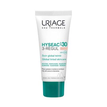 Hyseac-3regul Color Spf30 40ml | Crema colorata protettiva pelle grassa | URIAGE