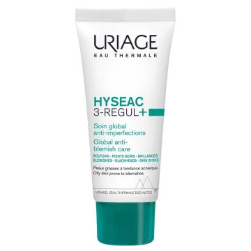 Hyseac 3regul+ 40ml | Trattamento brufoli e imperfezioni 3 in 1 | URIAGE