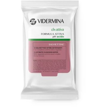 Clx Attiva - 15 salviette intime | Rinfrescanti antimicrobiche | VIDERMINA