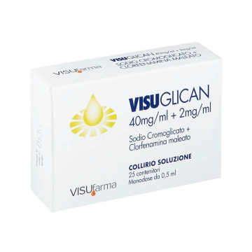 VISUGLICAN Collirio | Sodio Cromoglicato 40mg + Clorfenamina Maleato 2mg | 25 Flac. x 0,5ml 