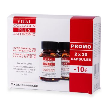 Vital Collagen Plus Jaluronic| Integratore alimentare 2x30cps |VITAL PLUS