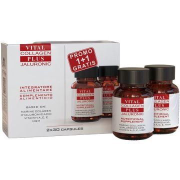 Vital Collagen Plus Jaluronic| Integratore alimentare 2x30cps |VITAL PLUS