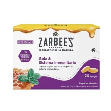  Gola&sistema Immunitario 24pastiglie | lenitivo e supporto difese | ZARBEE'S