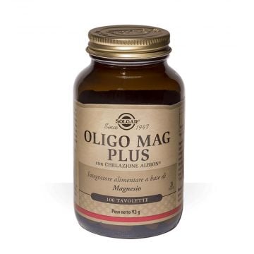 Oligo Mag Plus 100 tav | Integratore di magnesio chelato  | SOLGAR