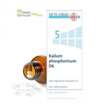  5 KALIUM PHOSPHORICUM D6 | Fosfato di Potassio 200 cpr | SCHWABE Sali Dr.Schussler