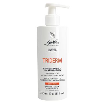 Sapone Marsiglia Antibatterico 250 ml | sapone mani e corpo pelli delicate | TRIDERM Bionike