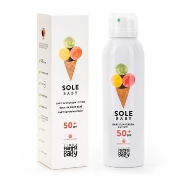 Sole Baby Spf50+ 150 ml | Protezione solare bimbi molto alta | MAMMA BABY