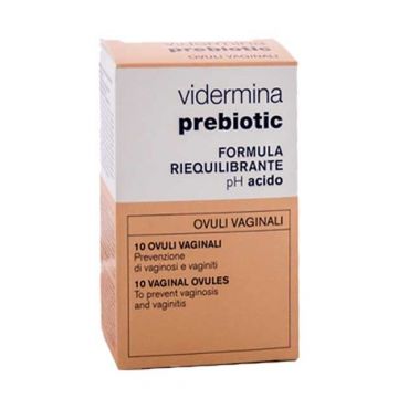 OVULI PREBIOTICI Riequilibrio flora vaginale 10 PZ | VIDERMINA - Prebiotic
