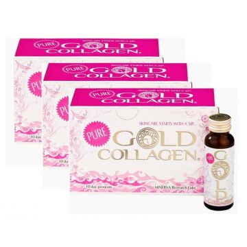 PROMO PURE 30 Flaconcini | Integratore liquido di Collagene | GOLD COLLAGEN