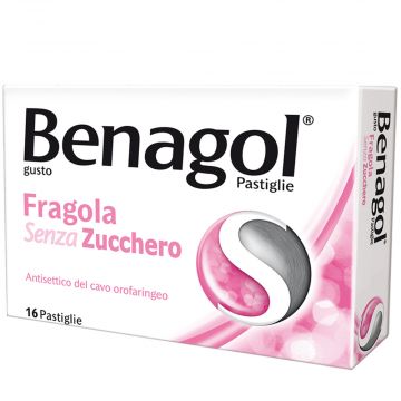 BENAGOL Senza Zucchero | 16 Pastiglie gusto fragola