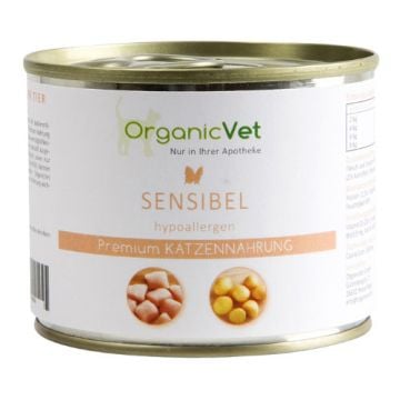 SENSIBEL 200 g | Cibo umido ipoallergenico per GATTI | ORGANIC VET