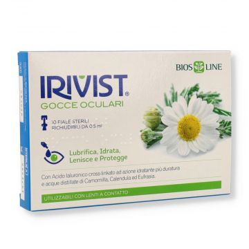 Irivist Gocce Oculari 10 fiale sterili | Collirio Monodose rinfrescante e idratante | BIOS LINE