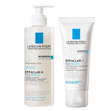 Effaclar H Iso Biome crema lavante 200-400 ml | Crema detergente pelle grassa | LA ROCHE POSAY