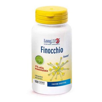 FINOCCHIO 100 Capsule | Integratore Funzione Digestione | LONGLIFE