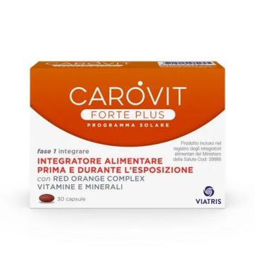 CAROVIT FORTE PLUS | Integratore Solare 30 CPS | CAROVIT