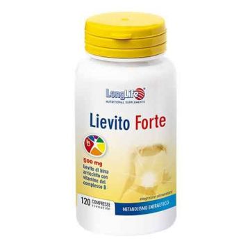 Lievito Forte 120 cpr | Integratore di Lievito di Birra e vitamine B | LONGLIFE