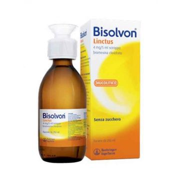 BISOLVON Linctus Sciroppo  | Flacone da 250 ml Cioccolato - Ciliegia