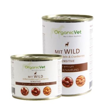 MIT WILD 200 o 400 g | Cibo umido selvaggina per CANI | ORGANIC VET - Sensitive